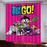 Teen Titans Go Pattern Curtains Blackout Window Drapes