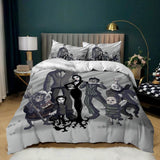 The Addams Family Cosplay Bedding Set Comforter Duvet Cover Bed Sheets - EBuycos
