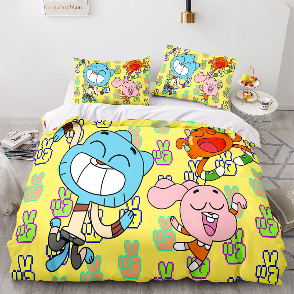 The Amazing World of Gumball Bedding Set Quilt Duvet Cover Bedding Sets - EBuycos