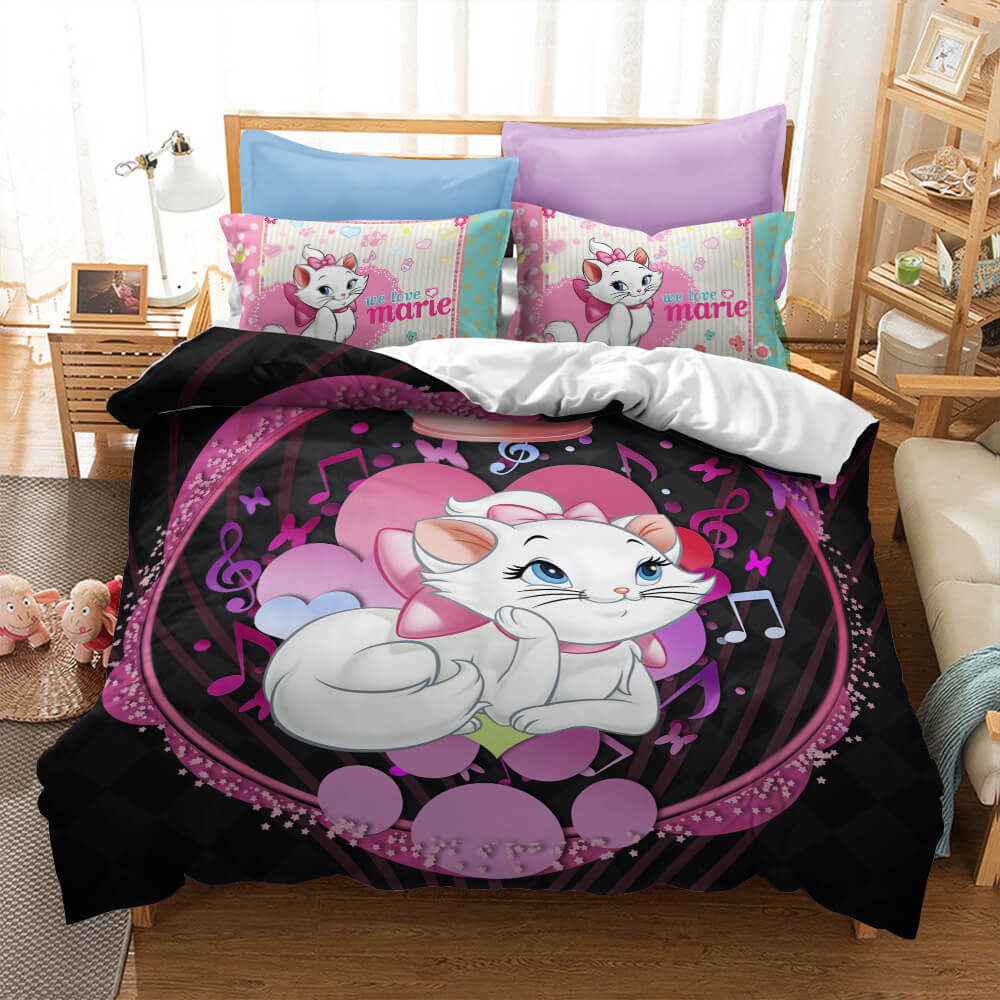 The Aristocats Marie Cat Bedding Sets Quilt Cover Without Filler