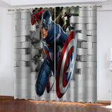 The Captain America Curtains Cosplay Blackout Window Drapes Decoration - EBuycos