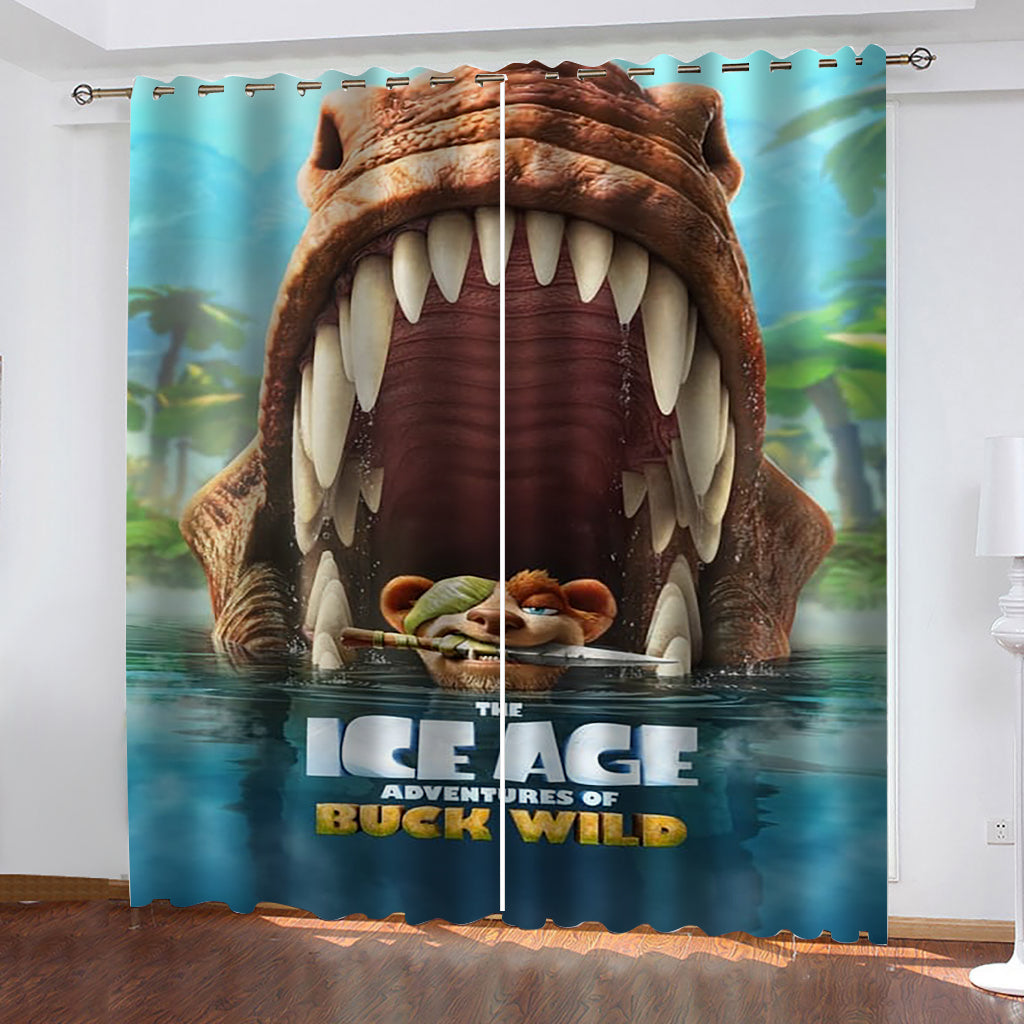 The Ice Age Adventures of Buck Wild Curtains Cosplay Blackout Window Drapes