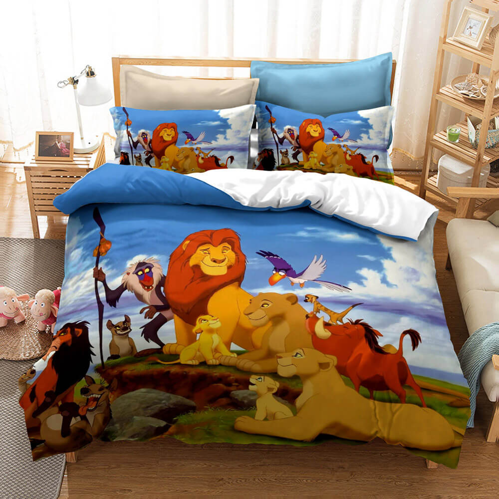The Lion King Cosplay Bedding Set Quilt Duvet Cover Bed Sheets Sets - EBuycos
