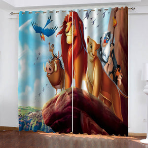 The Lion King Curtains Blackout Window Treatments Drapes Room Decor