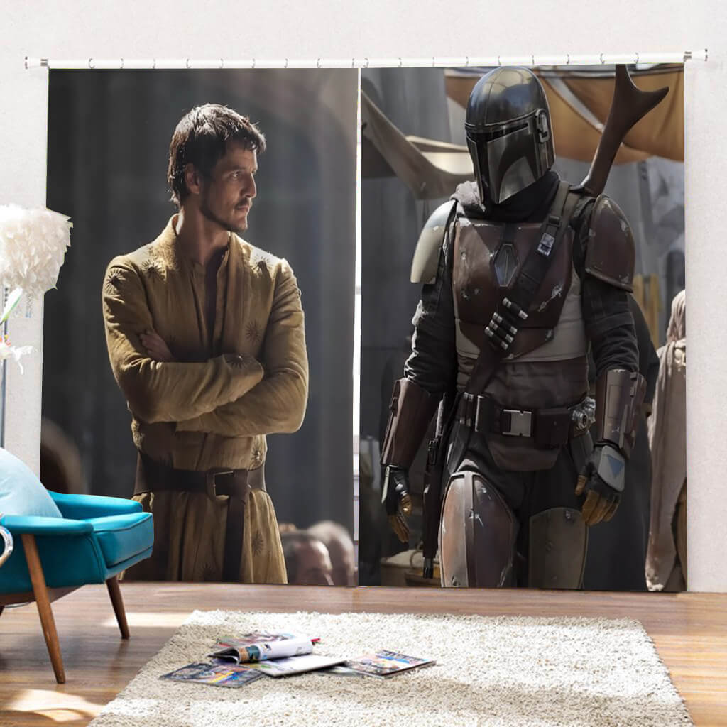 The Mandalorian Curtains Blackout Window Drapes for Room Decoration