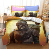 The Mandalorian Yoda Baby Pattern Bedding Quilt Covers Without Filler