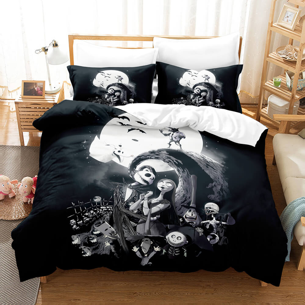 New Nightmare Before Christmas Duvet Cover with Pillow Cover Bed