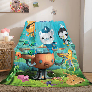 The Octonauts Flannel Caroset Throw Cosplay Blanket Comforter Set - EBuycos