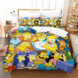The Simpsons Cosplay Bedding Set Duvet Cover Comforter Bed Sheets - EBuycos