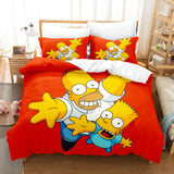 The Simpsons Cosplay Bedding Set Quilt Cover Without Filler
