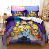 The Simpsons Cosplay Bedding Set Quilt Duvet Covers Bed Sheets Sets - EBuycos