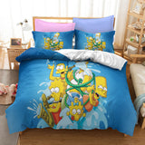 The Simpsons Cosplay Bedding Set Quilt Duvet Covers Bed Sheets Sets - EBuycos