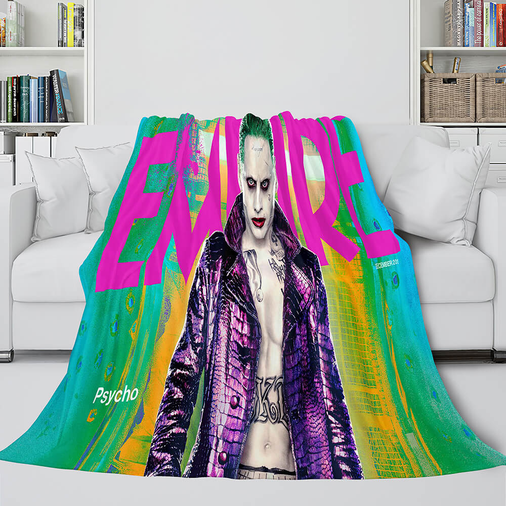 The Suicide Squad Harley Quinn Flannel Fleece Throw Cosplay Blanket - EBuycos