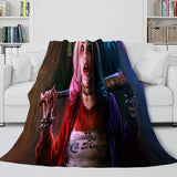 The Suicide Squad Harley Quinn Flannel Fleece Throw Cosplay Blanket - EBuycos