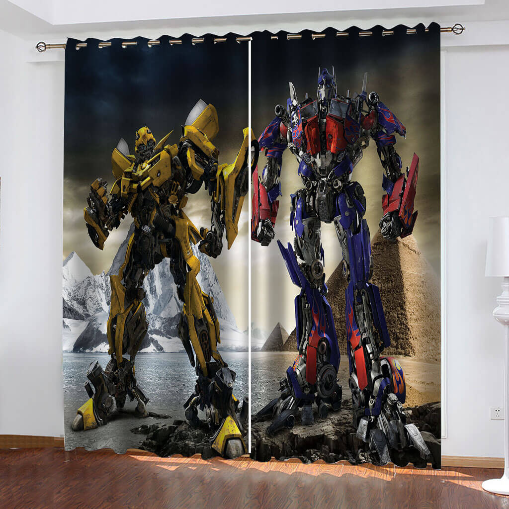 The Transformers Curtains Cosplay Blackout Window Drapes Room Decoration - EBuycos