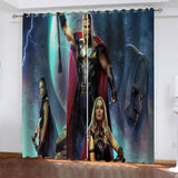 Thor 4 Love and Thunder Curtains Blackout Window Drapes