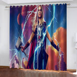 Thor 4 Love and Thunder Curtains Blackout Window Drapes