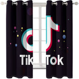 Tiktok Curtains Blackout Window Treatments Drapes for Room Decoration