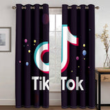 Tiktok Curtains Blackout Window Treatments Drapes for Room Decoration