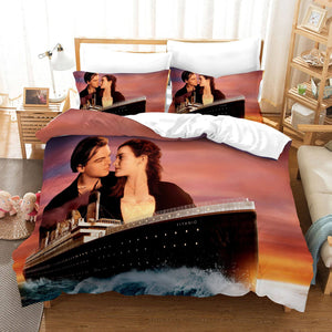 Titanic Jack And Rose Bedding Set Duvet Covers Comforter Bed Sheets - EBuycos