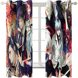 Tokyo Ghoul Curtains Cosplay Blackout Window Treatments Drapes for Room Decor