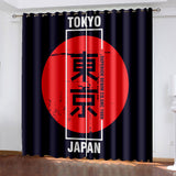 Tokyo Ghoul Curtains Pattern Blackout Window Drapes