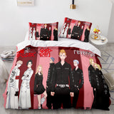 Tokyo Revengers Cosplay 3-Piece Bedding Sets Duvet Covers Bed Sheets - EBuycos