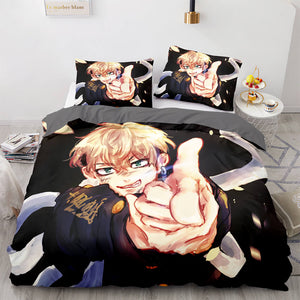 Tokyo Revengers Cosplay Bedding Set Duvet Cover Comforter Bed Sheets - EBuycos