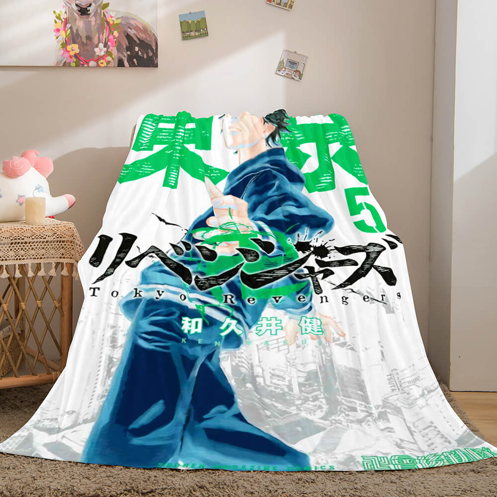 Tokyo Revengers Cosplay Flannel Blanket Throw Comforter Bed Blanket - EBuycos