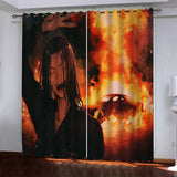 Tokyo Revengers Pattern Curtains Blackout Window Drapes