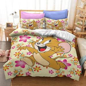 Tom and Jerry Cosplay Bedding Sets Duvet Covers Comforter Bed Sheets - EBuycos