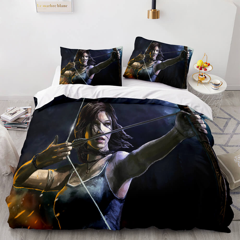 Tomb Raider Cosplay Comforter Bedding Sets Duvet Covers Bed Sheets - EBuycos