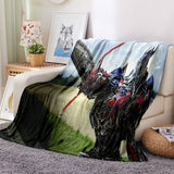 Transformers Blanket Flannel Throw Room Decoration