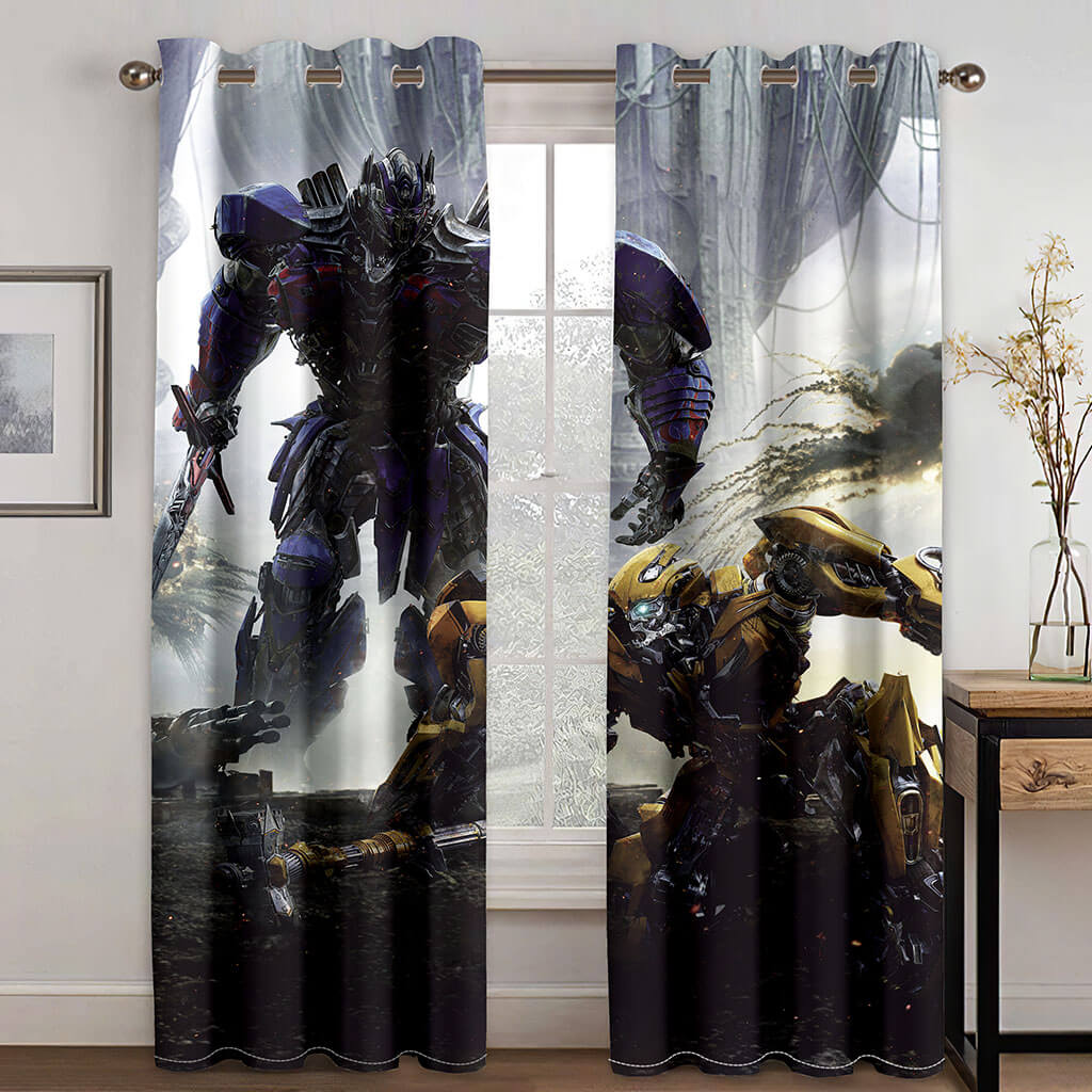 Transformers Curtains Cosplay Blackout Window Treatments Drapes for Room Decor
