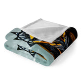 Transformers Pattern Blanket Flannel Throw Room Decoration