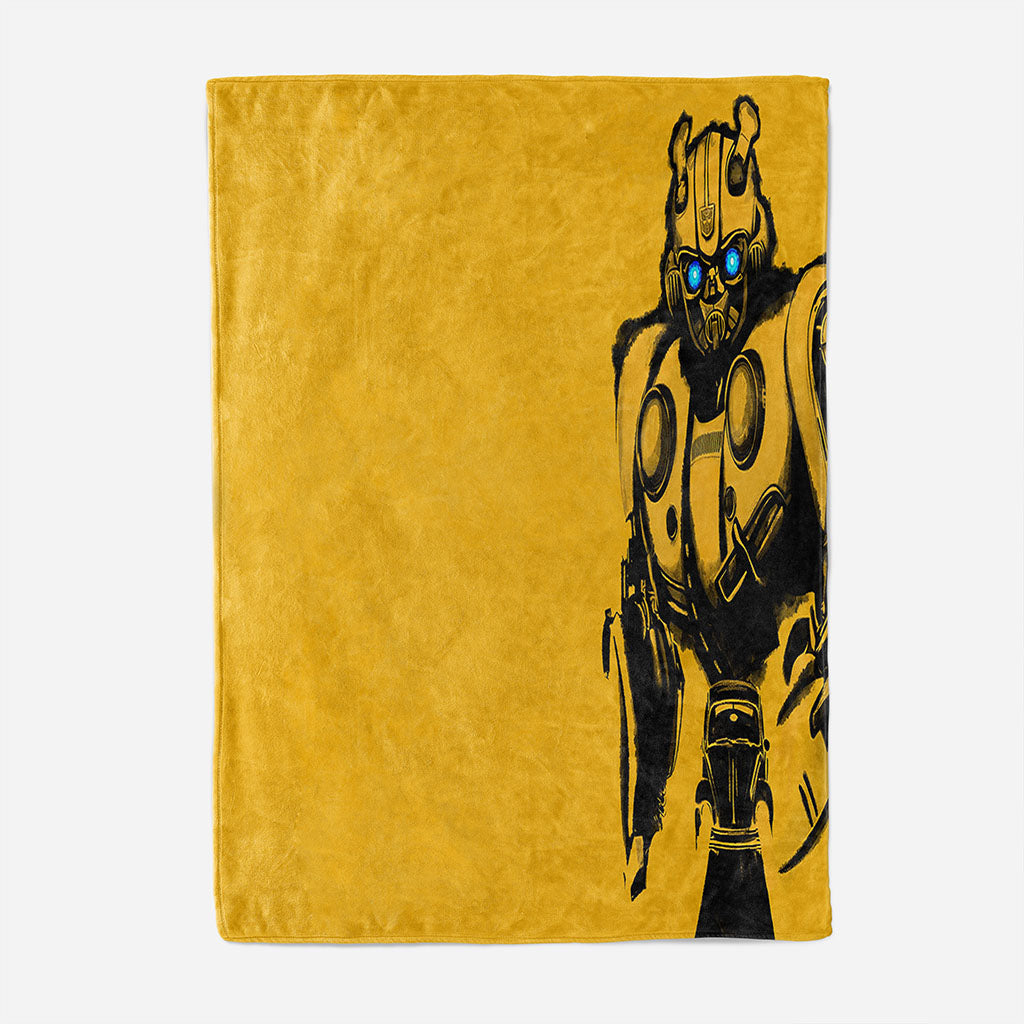 Transformers Pattern Blanket Flannel Throw Room Decoration