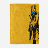 Transformers Pattern Blanket Flannel Throw Room Decoration