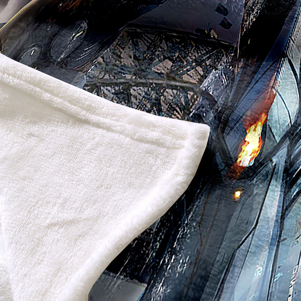Transformers Pattern Blanket Flannel Throw Room Decoration