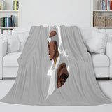 Tupac Amaru Shakur Flannel Blanket Fleece Throw Blanket Bedding Sets - EBuycos