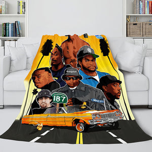 Tupac Amaru Shakur Flannel Blanket Fleece Throw Blanket Bedding Sets - EBuycos