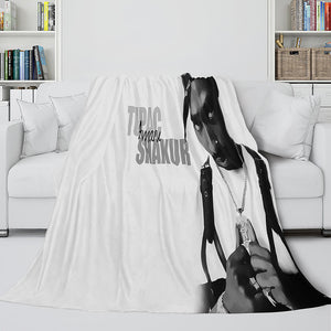 Tupac Amaru Shakur Flannel Blanket Fleece Throw Blanket Bedding Sets - EBuycos