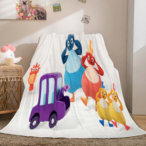 Twirlywoos Blanket Pattern Flannel Throw Room Decoration