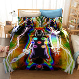 Undertale Sans Cosplay 3 Piece Bedding Set Duvet Cover Bed Sheets - EBuycos