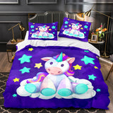 Unicorn Bedding Set Quilt Duvet Cover Bedding Sets for Kids Gift - EBuycos