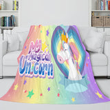 Unicorn Blanket Flannel Fleece Throw Blanket Girls Birthday Gift