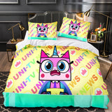 Unikitty Bedding Set Quilt Duvet Cover Bedding Sets Kids Birthday Gift - EBuycos