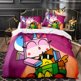 Unikitty Bedding Set Quilt Duvet Cover Bedding Sets for Kids Gift - EBuycos