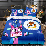 Unikitty Bedding Set Quilt Duvet Cover Bedding Sets for Kids Gift - EBuycos