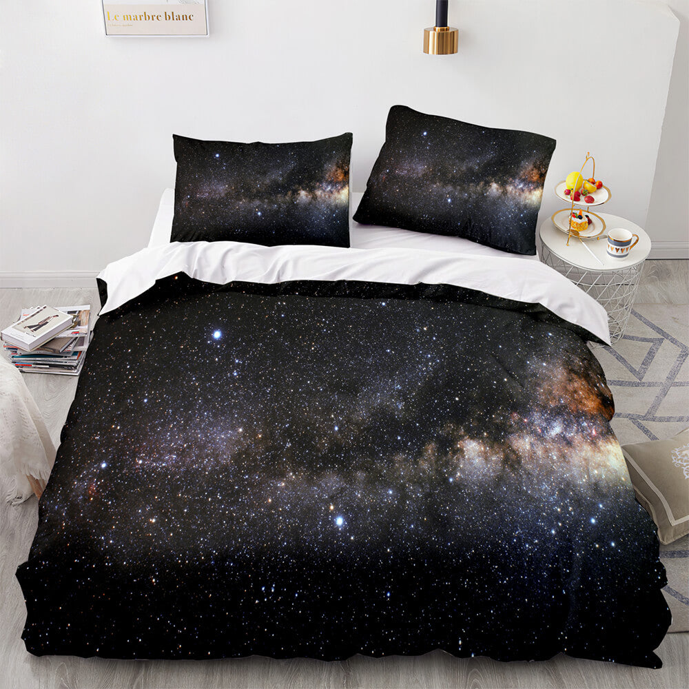 Universe Sky Outer Space 3 Piece Bedding Set Duvet Covers Bed Sheets - EBuycos