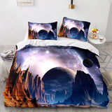 Universe Sky Outer Space 3 Piece Bedding Set Duvet Covers Bed Sheets - EBuycos